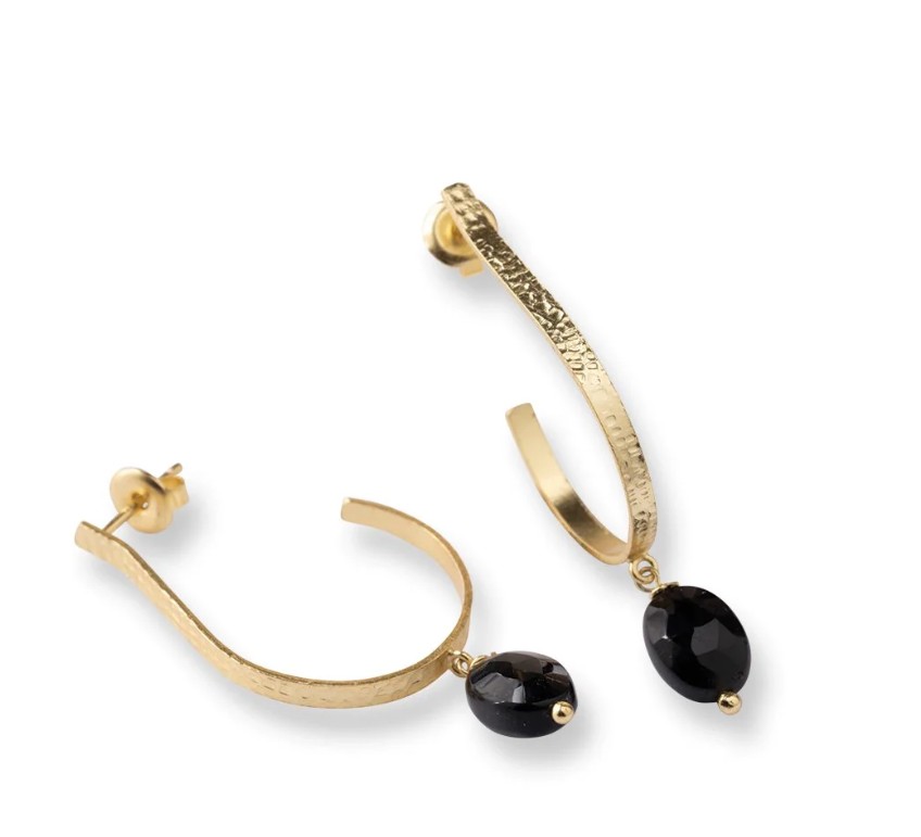 Attracted Black Onyx Earrings