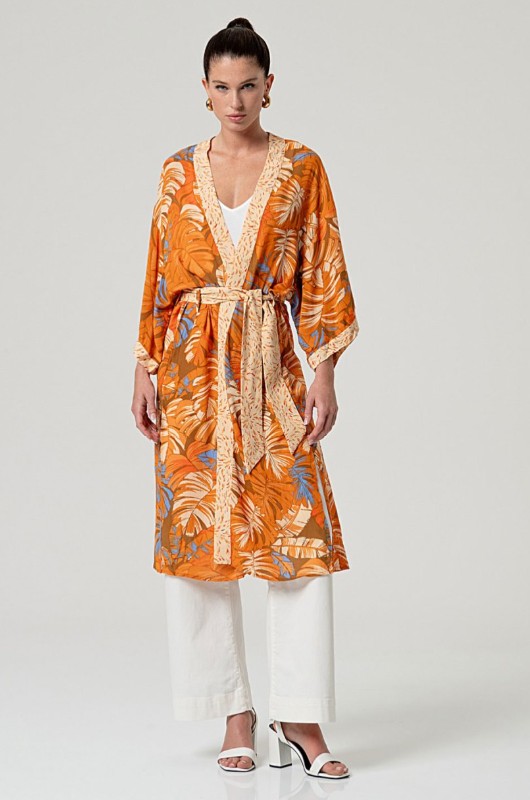 Loshangende Kimono met riem