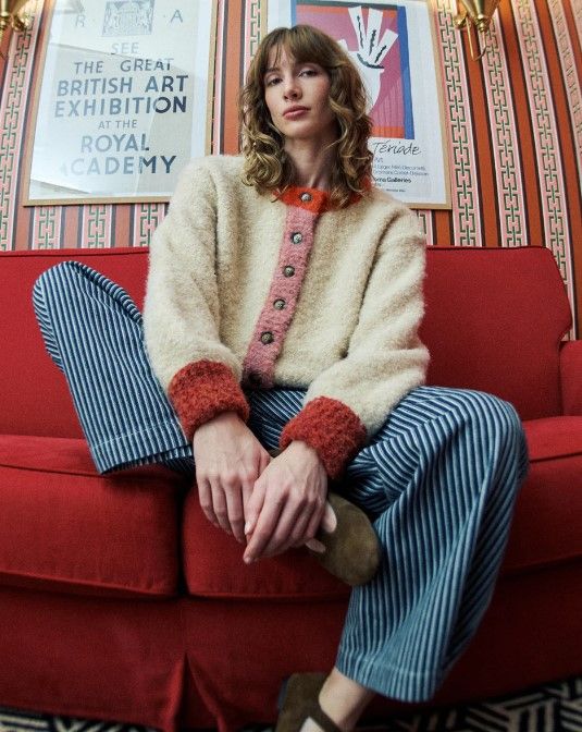 Cyclamen Cardigan