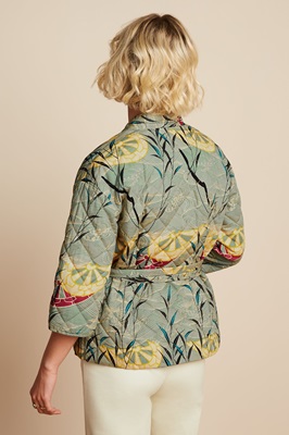 Kimono jacket Quilted Dusty Turkoise