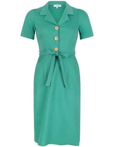 Dita Dress Delfino Denim Jade Green
