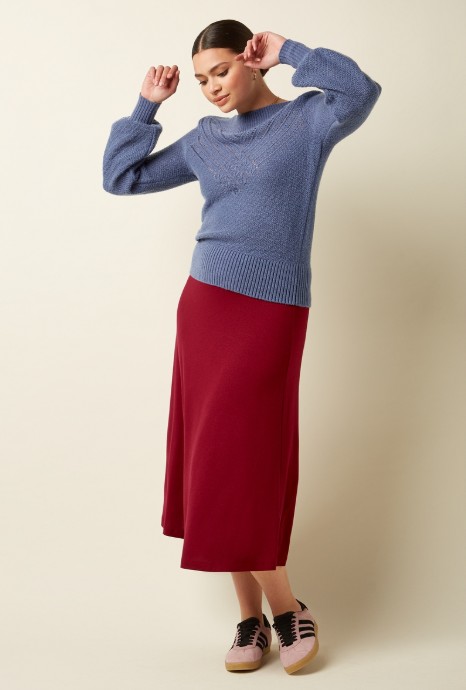 Erin Top Farfalle Shadow Blue