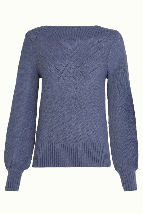 Erin Top Farfalle Shadow Blue