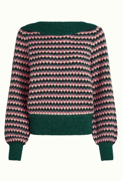 Erin Top Flora Pine Green