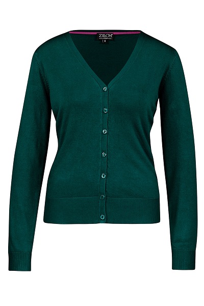 Cardigan V Neck Pine