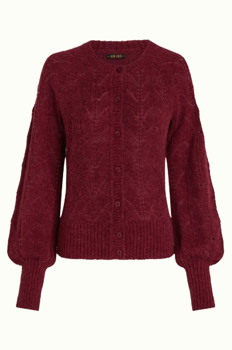 Raglan cardi bernard Cabernet Red