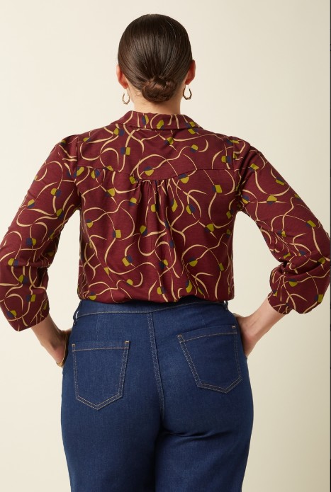 Carina Blouse Boogie Cabernet Red