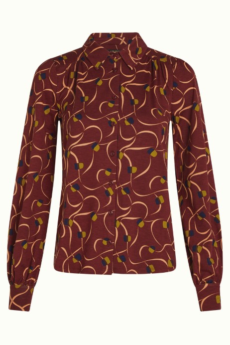 Carina Blouse Boogie Cabernet Red