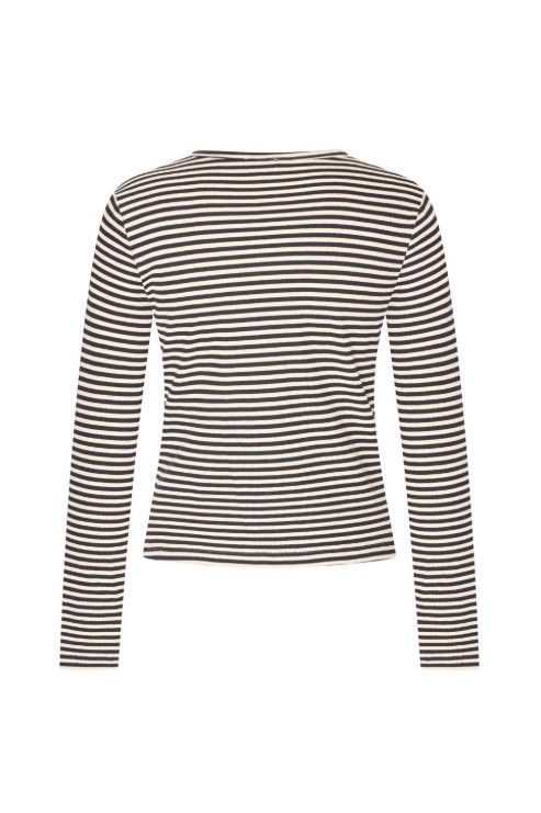 Top Roundneck Two Tone Black