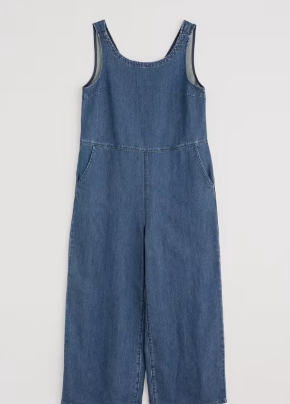 Salt Air Jumpsuit Mid Wash Denim