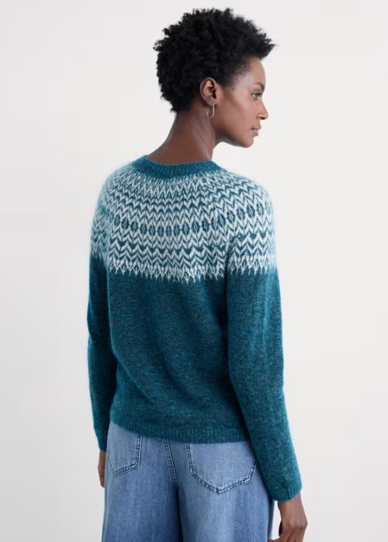 Spruce frost Jumper Mohair Hellebore Shore Limestone