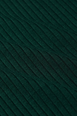 Carice V Top Uni Rib Pine Green