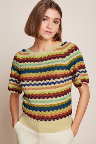 Ivy Wide Top Rise Cream