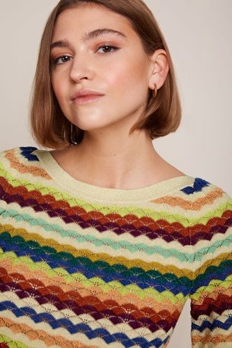 Ivy Wide Top Rise Cream
