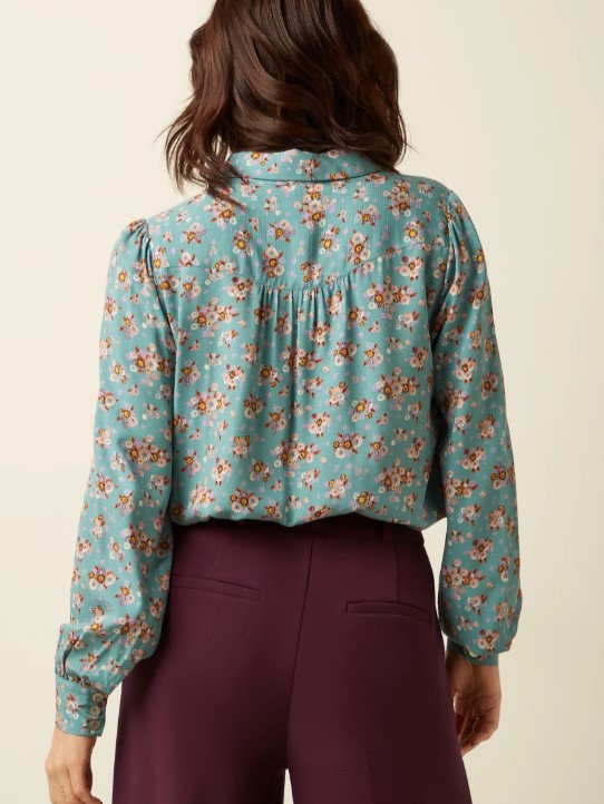 Carina Blouse Revel Silver Green