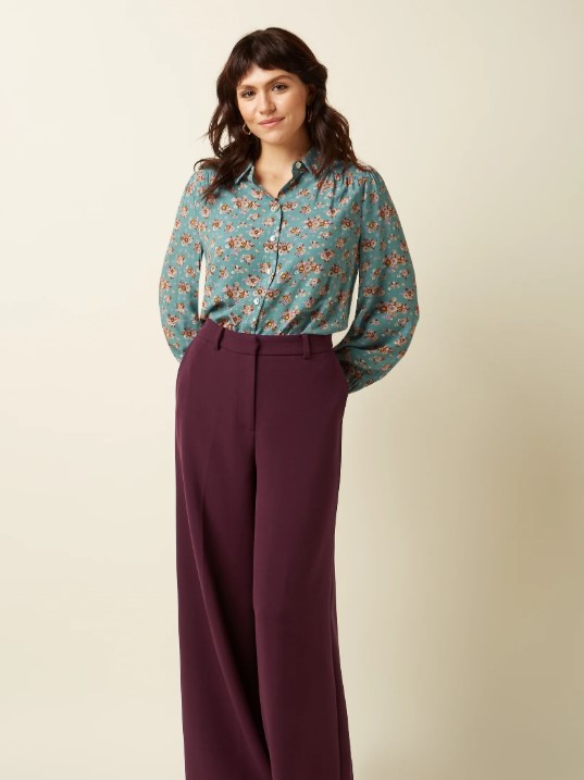 Carina Blouse Revel Silver Green
