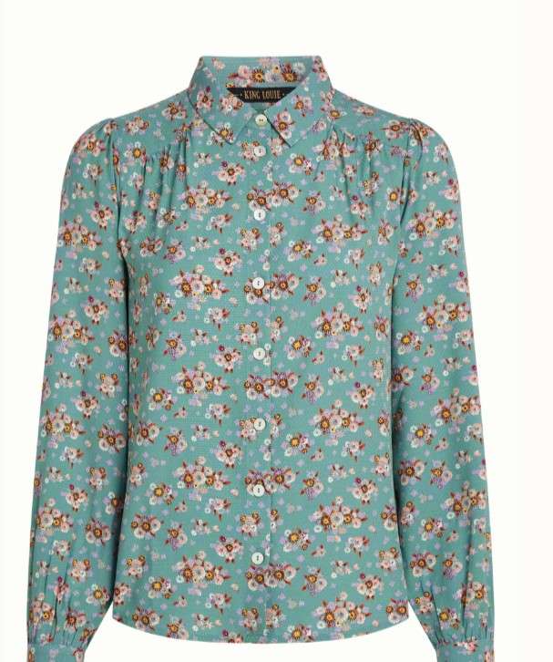 Carina Blouse Revel Silver Green