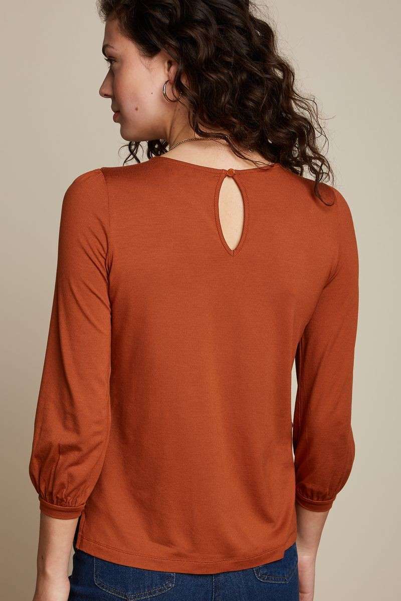 Luella Top Ecovere Light Cognac Orange