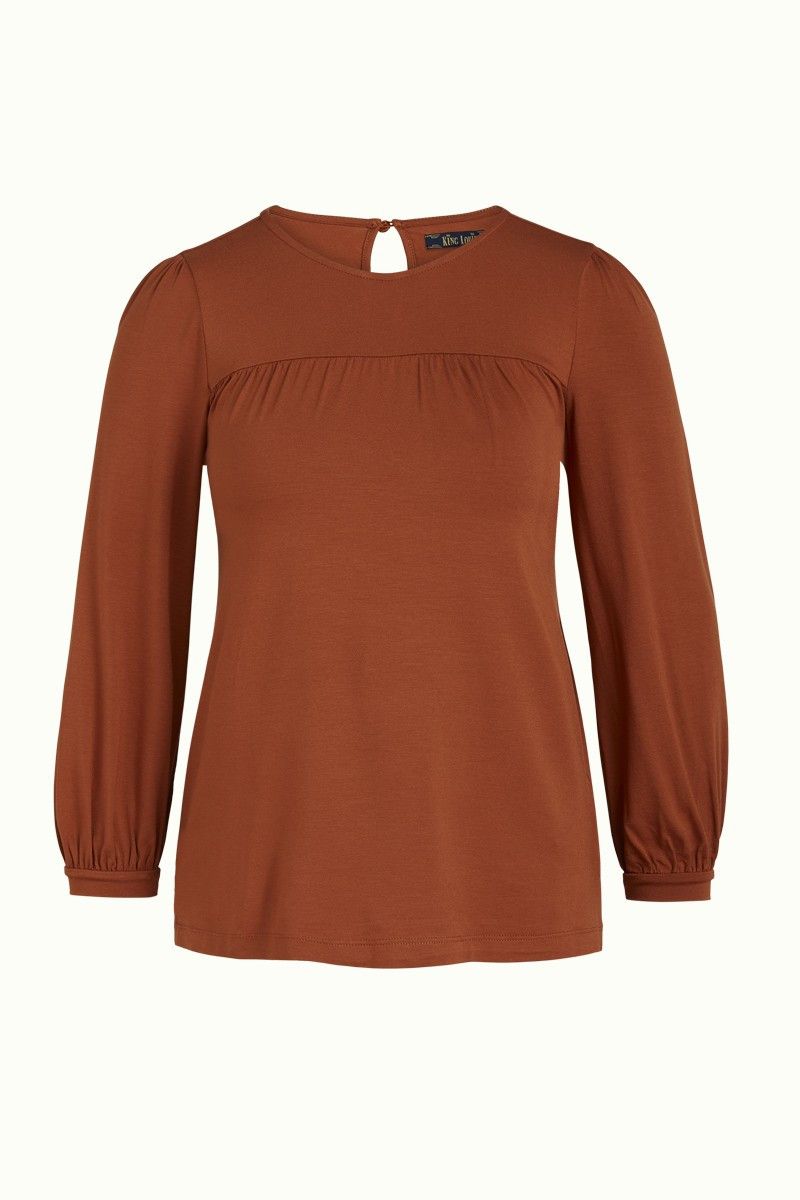 Luella Top Ecovere Light Cognac Orange