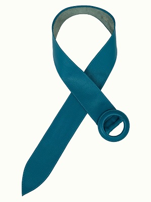 Wide Belt lapis Blue