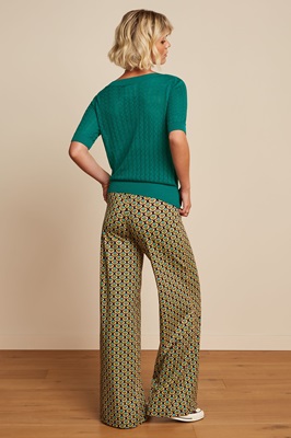 Sara Pants Indy Delphinium Green