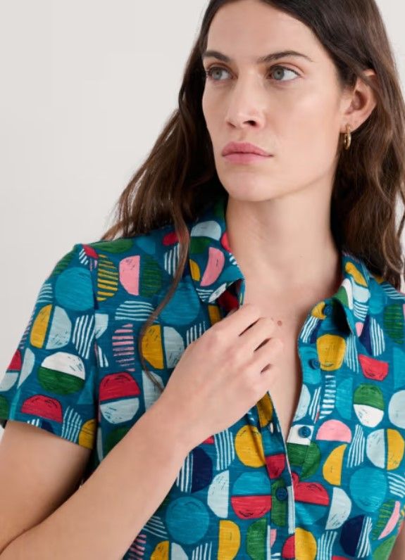 Mainland Dress Stacked Buoys Mid Teal