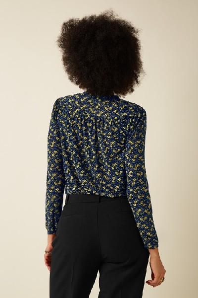 Lisa Blouse Juniper Mesh Black