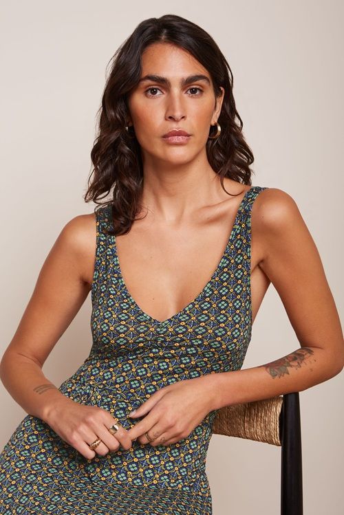 Anna Maxi Dress Sintra Bluing