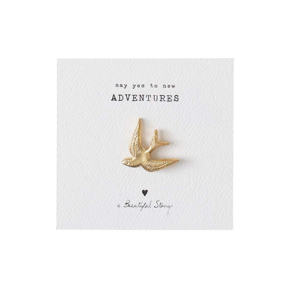 Broche Swallow Gold