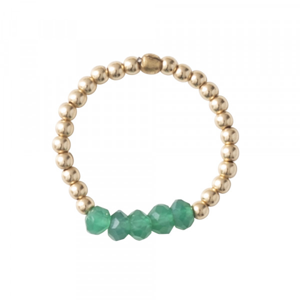 Beauty Aventurine Gold Ring