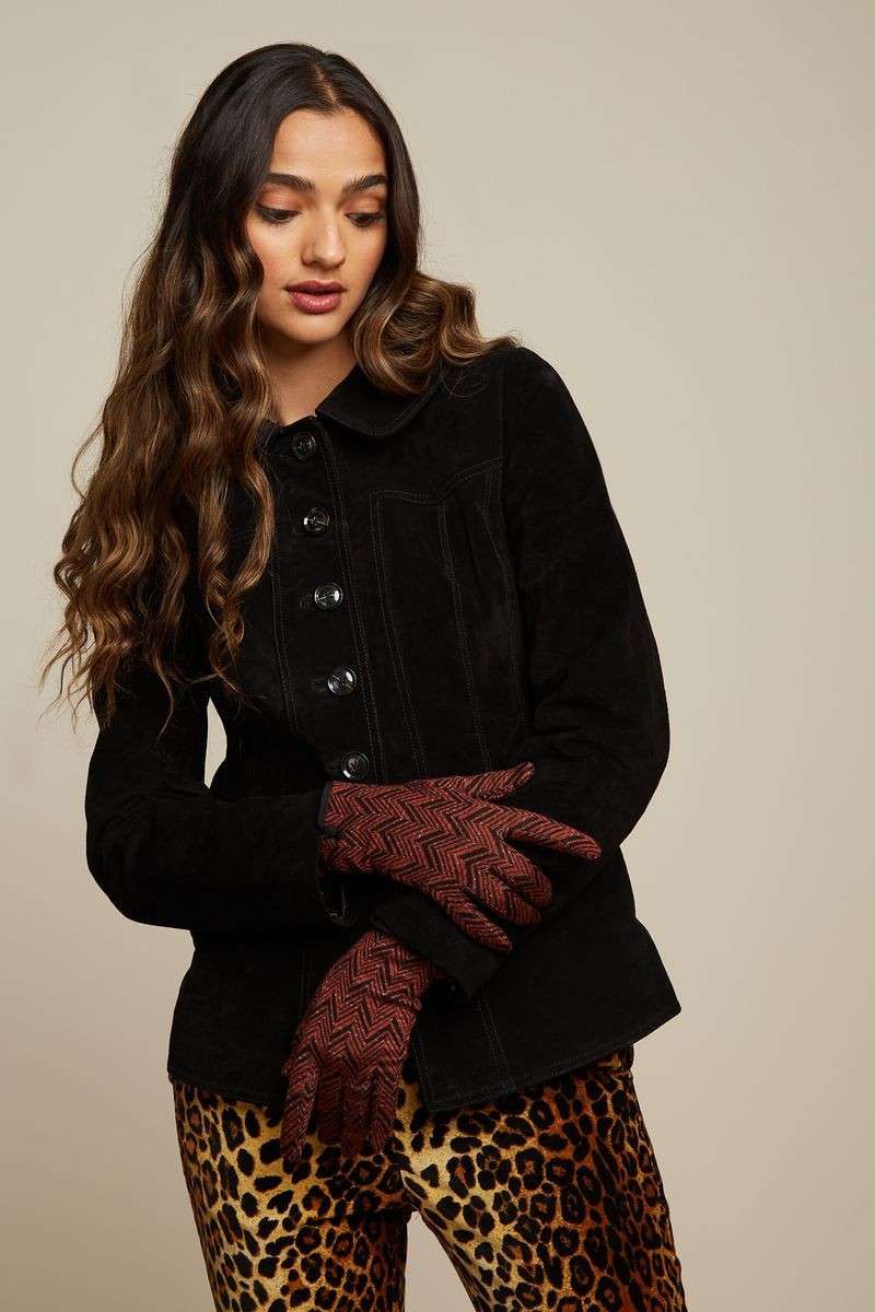 Glove Facet Henna Red