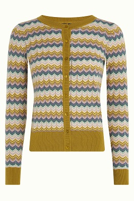 Cardi Roundneck Lavigne Curry Yellow