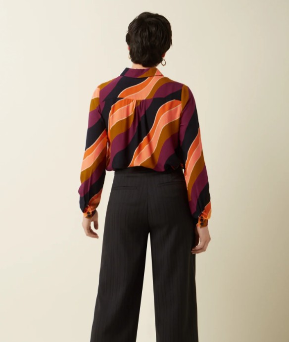 Maisie Blouse Razzle Beaujolais Red