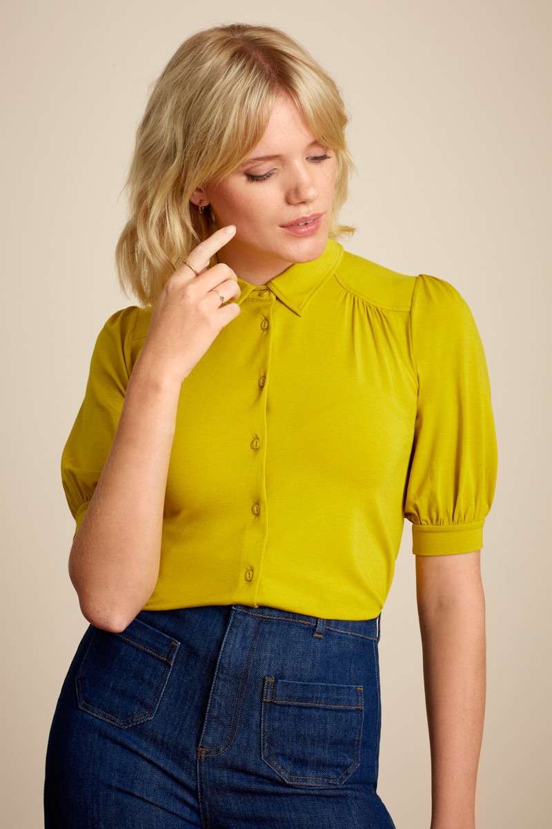 Carina Blouse Ecovere Light Spring Yellow