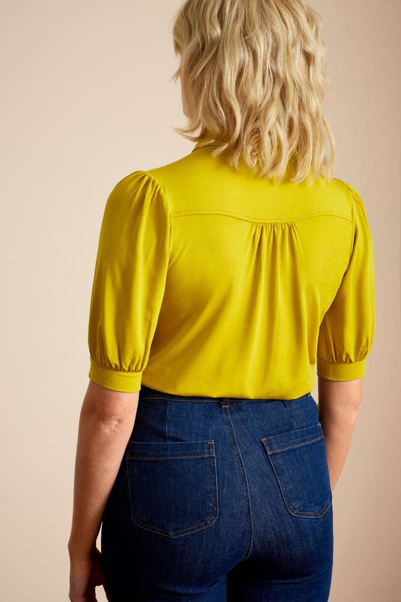 Carina Blouse Ecovere Light Spring Yellow