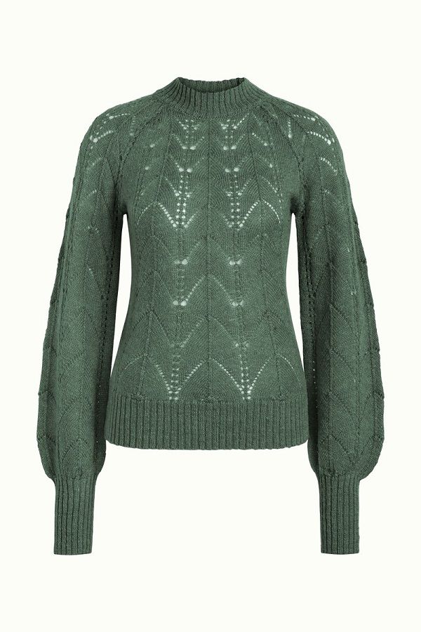 Joanie raglan Top Farfalle Fir Green
