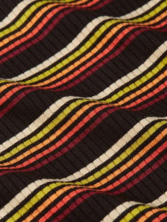 Lili Tee Frostine Stripe Spicy Orange