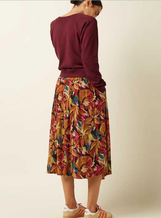Febe Sweater Peachy Cabernet Red
