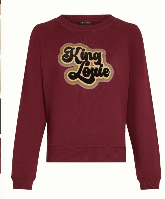 Febe Sweater Peachy Cabernet Red