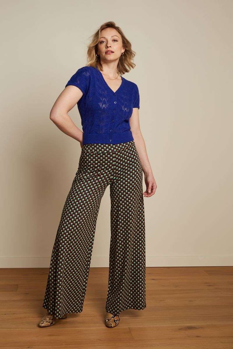 V Button Top Farfalle Midnight