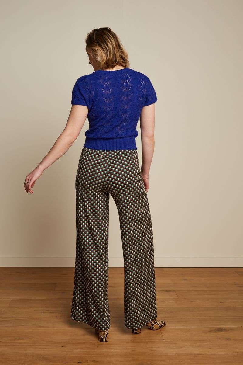 V Button Top Farfalle Midnight