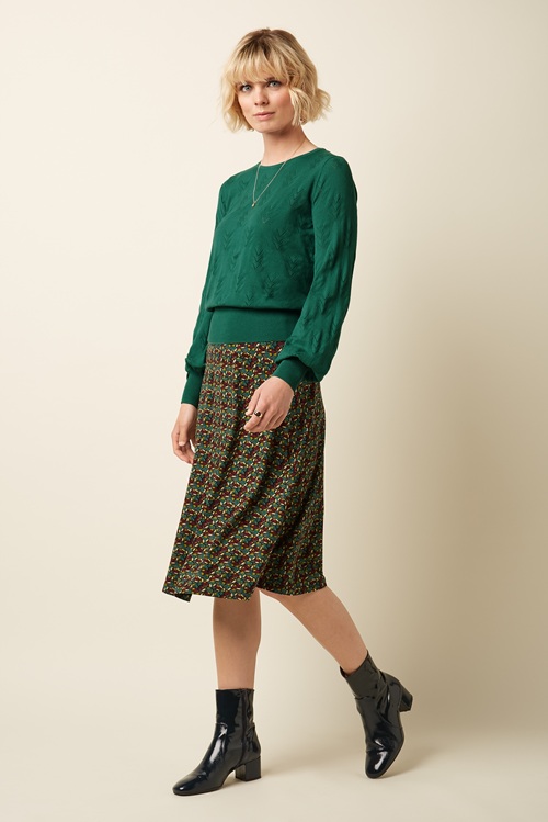 Juno Skirt Mirth Rhubarb Red