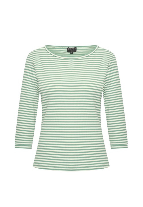 Top Boat neck Two Tone Sea Green