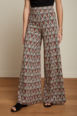 Border Palazzo Pants Navarro True Red