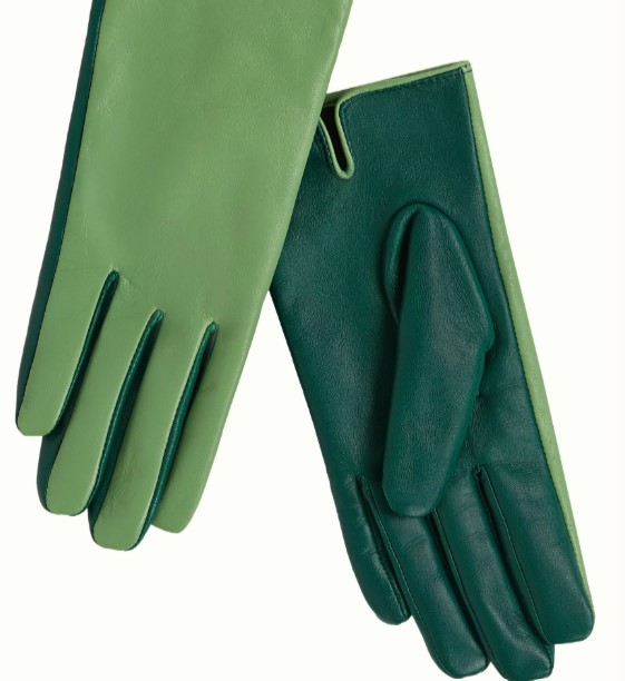 Leather Gloves Pine Green