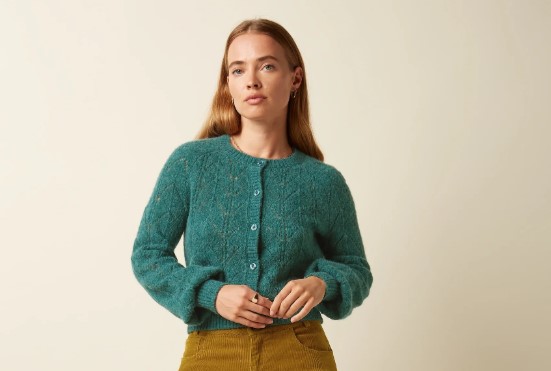 Raglan Cardi Bernard Spruced Green