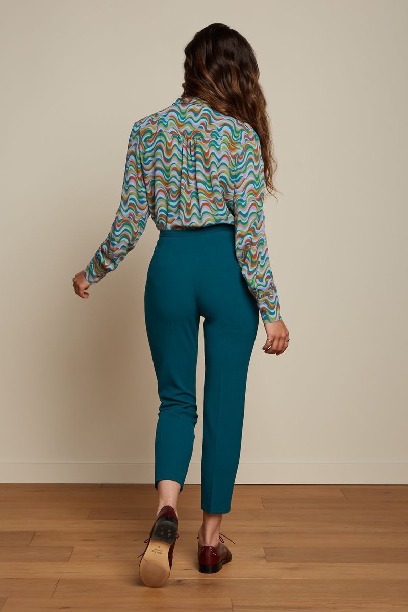 Delia Blouse Funkadelic Bayberry Green