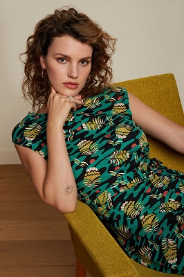 Betty Dress Pica Black