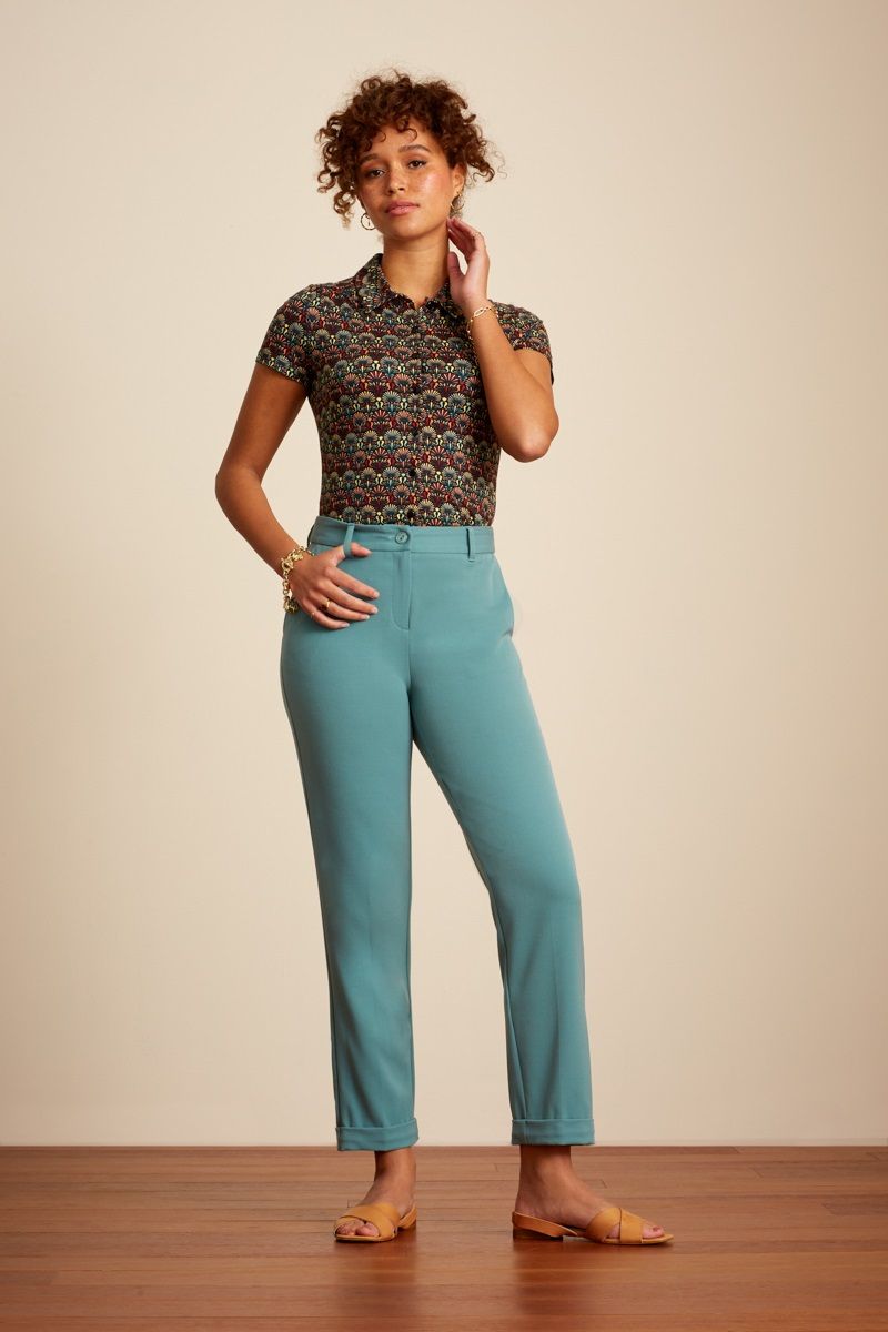 Ann pants Broadway Matcha Green