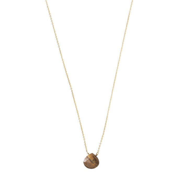 Divine Tiger Eye Gold Necklace